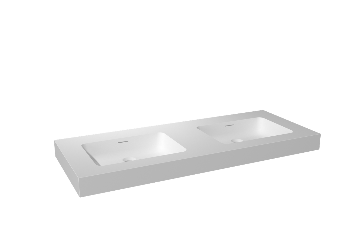 Storke Mata High wastafel Solid Surface 130x52cm