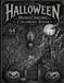 Halloween Monochrome Coloring Book: 64 Spooky Black & White Designs for Adults and Teens — Witches, Pumpkins, Graveyards, Black Cats & Haunted Castles