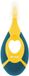AKUKU carero A0158 Tandenborstel 0-2 Marine multicolor