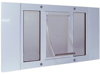 Ideale Dierenproducten Aluminium Sash Pet Door - X-Large - White