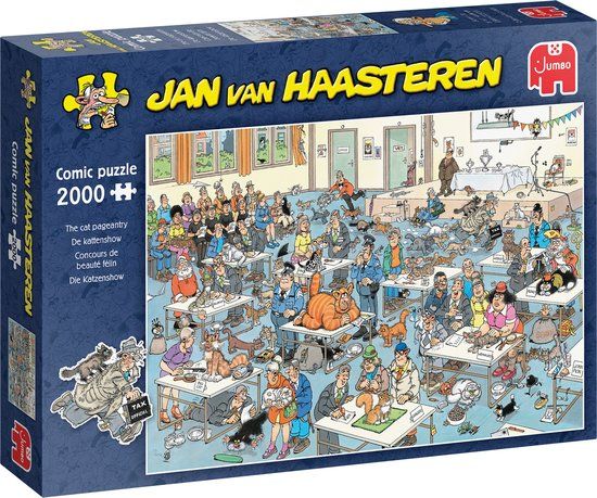 Jumbo Jan van Haasteren De Kattenshow 2000 stukjes Legpuzzel