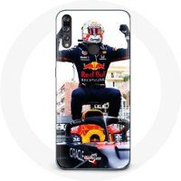 Maniacase Hoesje voor Huawei p30 lite Formule 1 Verstappen F1 coureur zwart rood en geel