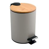 Spirella Adonis Pedaalemmer 3L Taupe Bamboe Mat