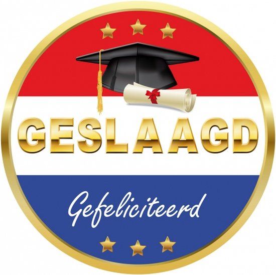 Geslaagd Versiering Onderzetters/Bierviltjes - 50 Stuks - Multi