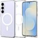 Spigen Ultra Hybrid MagFit - Hoesje Geschikt voor Samsung Galaxy S25 FE - Compatibel met MagSafe / Qi2 - Back Cover Transparant Wit