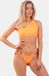 NEBBIA Fitness – Top de bikini asymétrique Orange – M