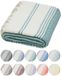 DEMMEX Gecertificeerd 100% biologisch Turks katoenen strand- en badhanddoek - hamam pestemal handdoek, deken - oversized, sneldrogend, zandvrij, diamantweefsel, voorgewassen - gemaakt in Turkije, 180