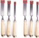 Benson 6x houtbeitel set - 3-delig - stevige houten greep