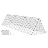 VEVOR Kippentunnel, 300 x 71 x 61,5 cm, kippenkooi voor binnenplaats, draagbare kippentunnel voor buiten, eenvoudige installatie, kippenhokuitloop, geschikt voor kippen, eenden, konijnen