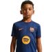 Nike FC Barcelone T-shirt d'Entraînement Avant-Match 3ème - Bleu/Rouge/Jaune Doré Enfant - pointure XS: 122-128 cm