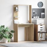 vidaXL Bureau Sonoma Eiken Bewerkt Hout 78,5 x 37 x 154,5 cm