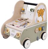 jack&jacky Engelhart Houten Loopwagen met Educatieve Activiteiten