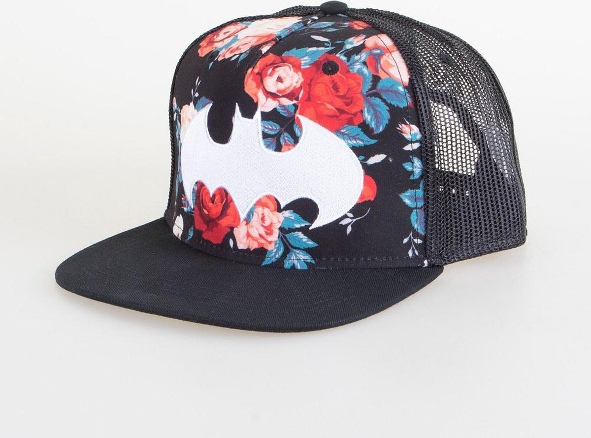 Difuzed Batman - Floral Flat Brim Cap Zwart