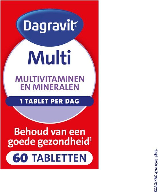 Dagravit Multi Elke Dag - Multivitaminen en mineralen - 60 tabletten