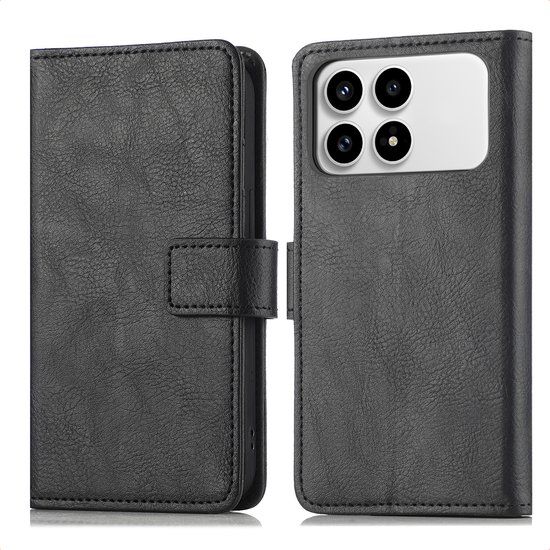 imoshion Hoesje - Geschikt voor Xiaomi Poco F8 Pro - Luxe Bookcase - Zwart