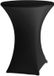 HENDI Statafelhoes – Effen Jersey – Zwart – Ø70-85 cm – Strijkvrij