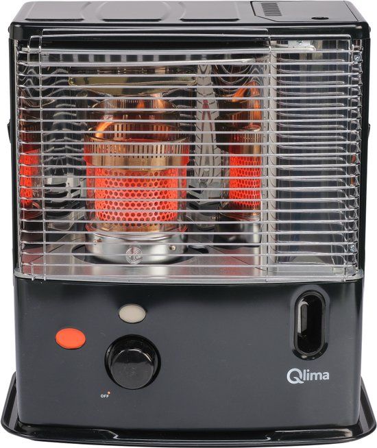 Qlima R 3224 X - Petroleumkachel - 2.4 kW - Zwart