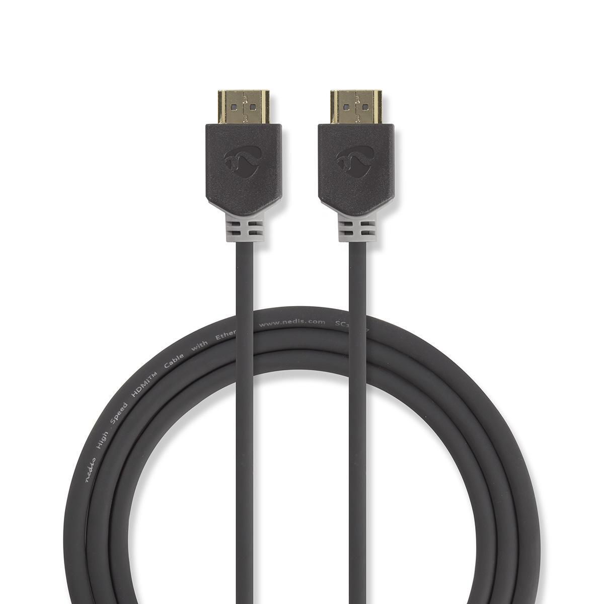 Nedis HDMI Kabel - 20 m - Antraciet - 3D - 2160p