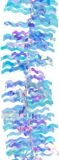 Kaemingk B.V. Guirlande lametta irisée 270 cm – Guirlande holographique de Noël bleue et violette