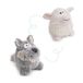 Knuffeldier NICI Knuffeldier Wolf met omkeerfunctie 15 cm 2 in 1 - grijs
