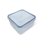 Ecoplast Superlock plastic container met deksel, 1,2 l, luchtdichte container voor levensmiddelen, vierkant