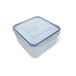 Ecoplast Superlock plastic container met deksel, 1,2 l, luchtdichte container voor levensmiddelen, vierkant
