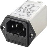 TRU COMPONENTS TC-10101432 Netfilter Met IEC-connector 250 V/AC 6 A 0.8 mH