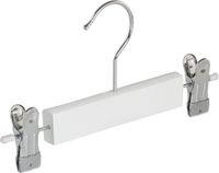 De Kledinghanger Gigant Knijperhanger Baby 10 Stuks Lotushout Wit Gelakt 25 cm