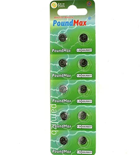 PoundMax 10x AG6 (LR69, LR920 / LR921, 371) 1,5V - Alkaline Knoopcelbatterijen | 1x 10 Stuks