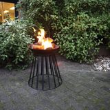 Esschert Design Vuurschaal/korf omkeerbaar - Zwart - Ø 47 cm