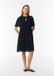Comma Navy A-lijn jurk met lange mouwen