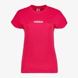 Adidas W LIN SJ dames sport T-shirt roze - Maat XL