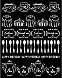 Stamperia International Dikke Stencil Alice Sweety, Diverse, 20 x 25 cm