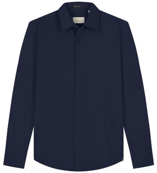 Dstrezzed Heren shirt DK NAVY Lange mouw Katoen Effen S