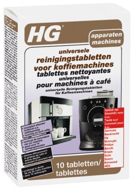 HG Universele Reinigingstabletten Voor Koffiemachines