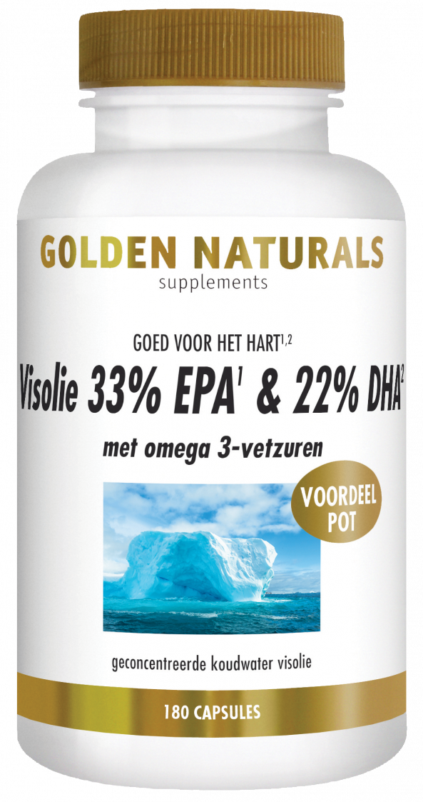 Golden Naturals Visolie 33% EPA & 22% DHA Capsules - 8718164647925