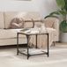 Maison Exclusive - Table basse avec plateau en verre transparent, 40x40x40 cm, acier
