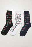 Urban Classics Grumpy Santa Christmas 3-pack Sokken 39/42 Multicolours