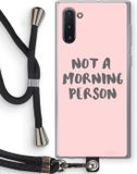 Case Company® - Samsung Galaxy Note 10 Case with Cord - Morning person - Black Cord - Back Cover