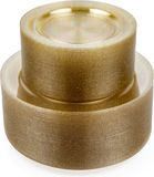 Matana – 120 Plastic Borden met Gouden Glitter (2 Maten: 26cm & 19cm) – Herbruikbaar – Voor Bruiloften, Verjaardagen & Feesten