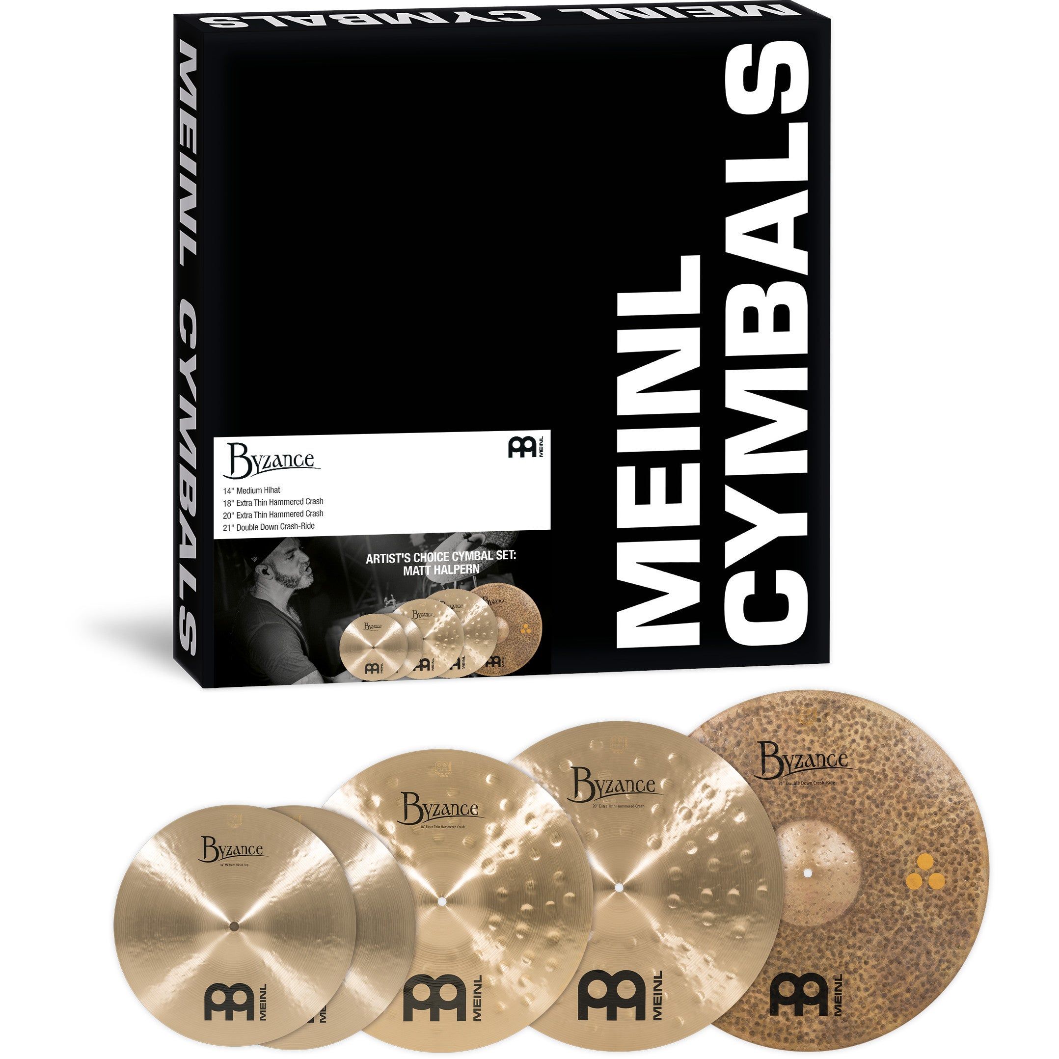 Meinl Artist's Choice Cymbal Set Matt Halpern - Bekkenset 14-18-20-21
