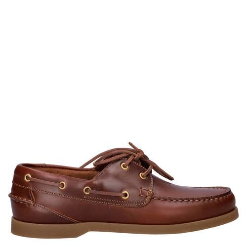 Nelson leren bootschoenen cognac