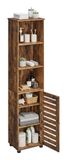 Relaxdays Kolomkast Badkamer - 167x30x40 cm - Bruin