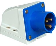 Kopp Caravan wandstekker 3-polig, 16 A, 230 V, blauw, 171600001