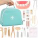 Kruzzel jouet de dentiste - 24 pièces - bois - trousse de médecin - pour enfants