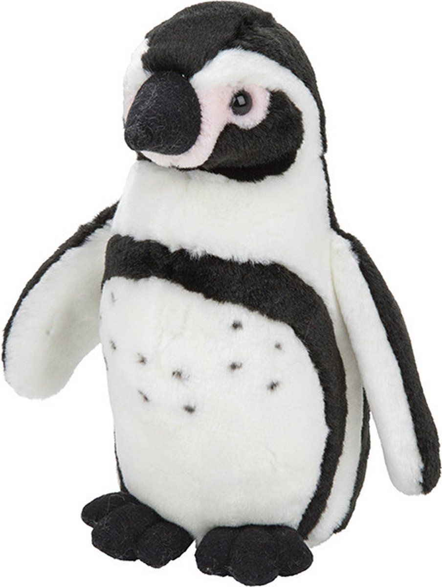Nature Planet Pluche Humboldt Pinguin knuffel 18 cm - Dieren speelgoed - Pinguïns Knuffeldier