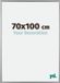 yd. Cadre photo 70x100 cm Plastique Argent Bordeaux