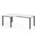 Hammerbacher table carré avec 4 pieds carrés série Q - 200x120cm