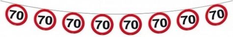 Folat Vlaggenlijn 70 jaar - 2x - verkeersbord - 12 meter