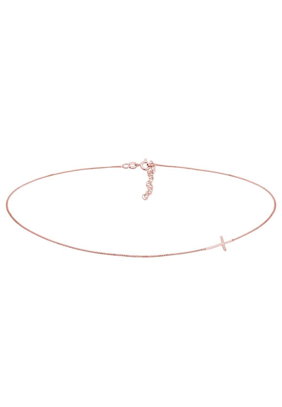 Elli Elli Elli Halsketting Dames Choker Kruis Basis Trend Blogger in 925 Sterling Zilver Kettingen